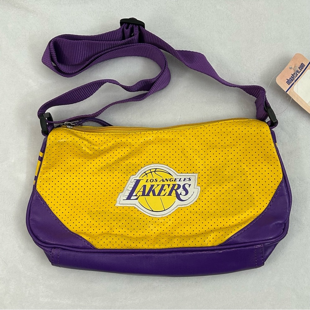 Los Angeles LA Lakers NBA Basketball Yellow Shoulder Strap Hand Bag Womens Purse